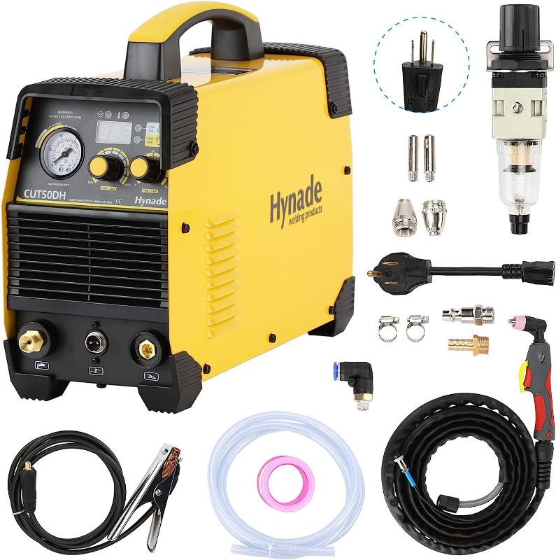 Photo 1 of ***PARTS ONLY NOT FUNCTIONAL***hynade Pilot Arc Plasma Cutter, PLC-50DP 50Amp High Frequency Non-Touch Pilot Arc Digital Plasma Cutter, DC Inverter 110/220V Dual Voltage Cutting Machine (PLC-50DP)