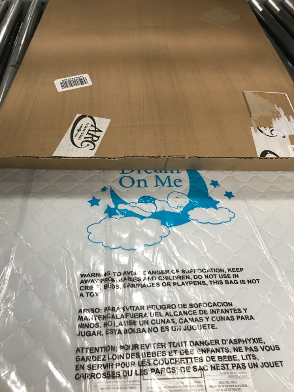 Photo 2 of Dream On Me Holly 3” Fiber Portable, Greenguard Gold Certified, Waterproof Vinyl Cover, Lightweight Mini Crib Mattress, White