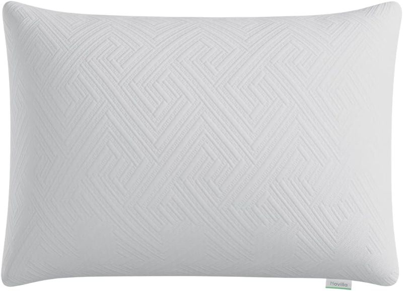 Photo 1 of 2 pk -Novilla Shredded Memory Foam Pillows for Sleeping?Cooling Bed Pillow for Side Back Stomach Sleepers?with Removable Cover?Supportive?Standard Pillow,