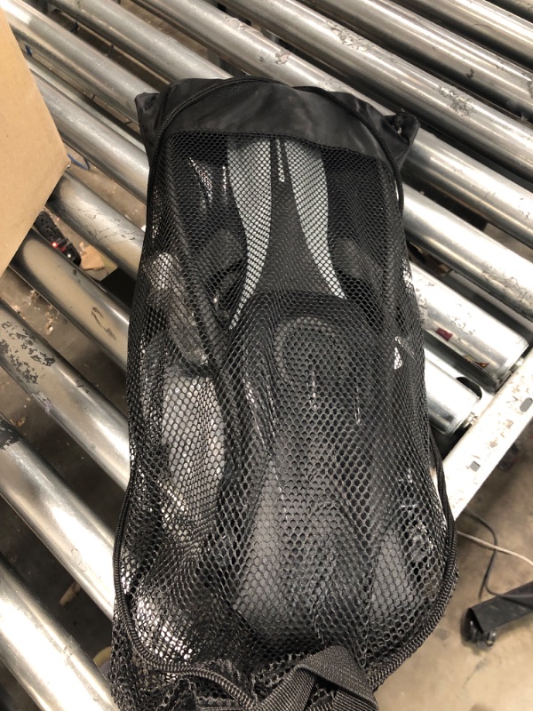 Photo 1 of Rapido Boutique Collection Italian Design Premium Tempered Glass Lens Anti-Fog Panoramic Frameless Snorkel Mask, Dry Snorkel, Quick Adjust Fins - Mask Fin Snorkel Set Black S/M, 6-9 / EU: 38-42