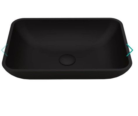 Photo 1 of Rectangular Glass Vessel Bathroom Sink