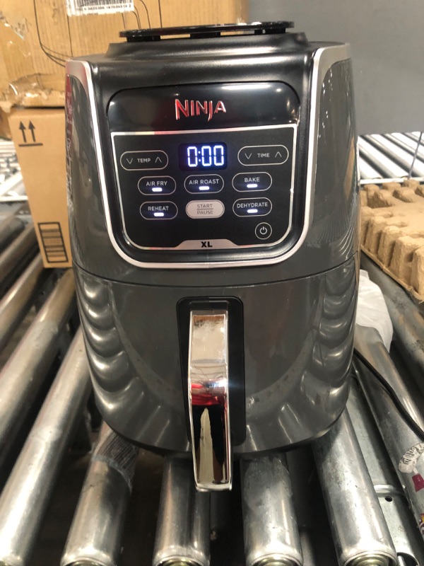 Photo 1 of Ninja AF161 Max XL Air Fryer that Cooks, Crisps, Roasts, Bakes, Reheats and Dehydrates, with 5.5 Quart Capacity, and a High Gloss Finish, Grey
