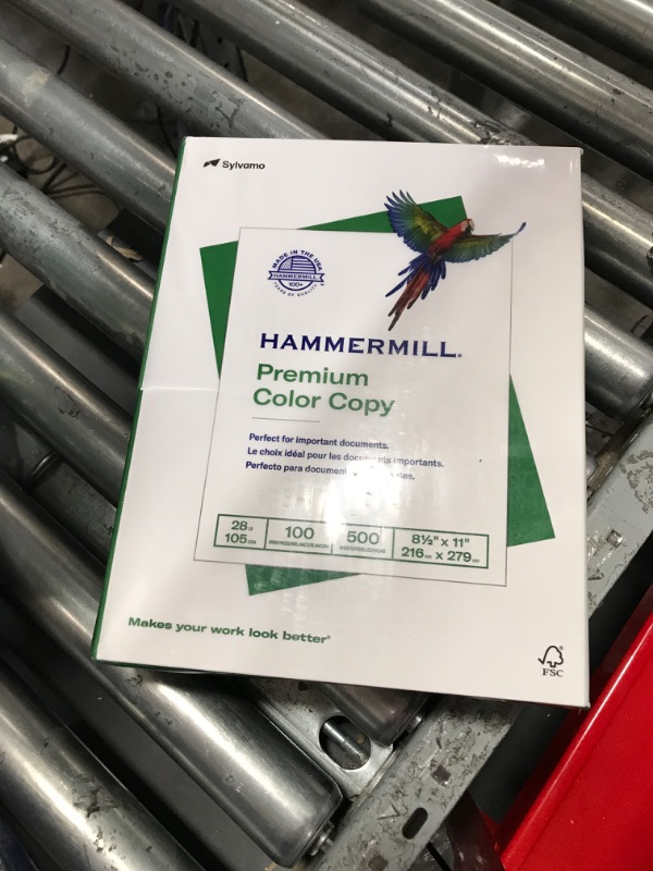 Photo 2 of COMPATIBLE WITH Hammermill® Copy Paper, 100 Brightness, 28lb, 8-1/2 x 11, Photo W 010199102454