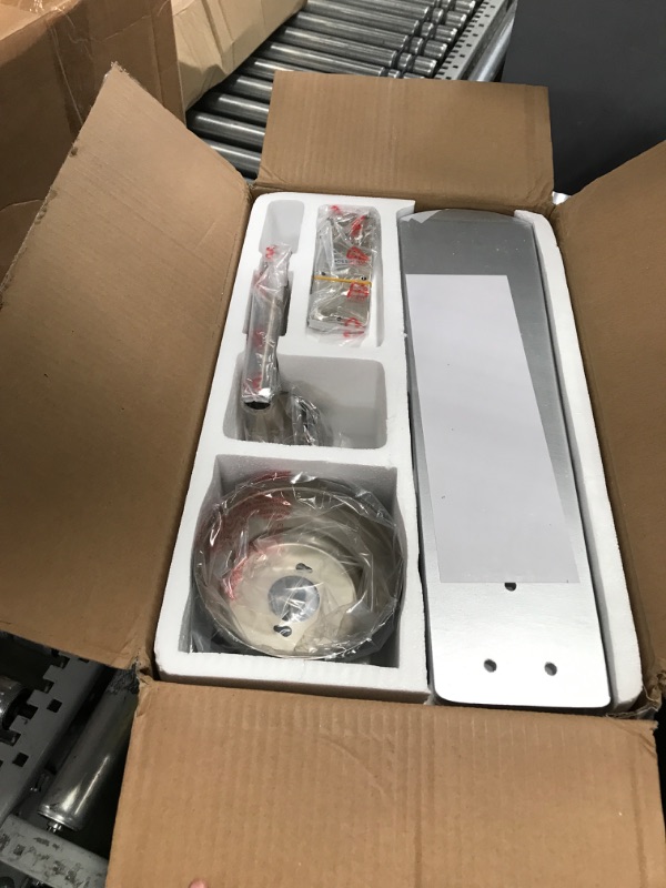Photo 1 of ***center dome is fully broken***sold for parts**
Indoor Ceiling Fan Light Fixtures - FINXIN Remote LED 52 Brushed Nickel Ceiling Fans For Bedroom,