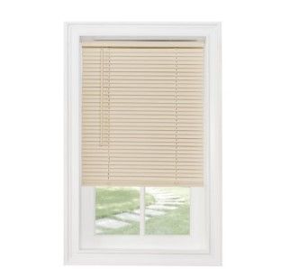 Photo 1 of ACHIM GII Morningstar Alabaster Cordless Light Filtering Vinyl Mini Blind with 1 in. Slats 31 in. W X 64 in. L
