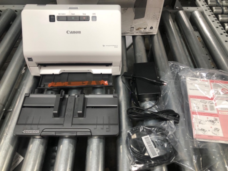 Photo 2 of Canon imageFORMULA R40 Office Document Scanner For PC and Mac, Color Duplex Scanning, Easy Setup For Office Or Home Use, Includes Scanning Software
****UNABLE T TEST******
