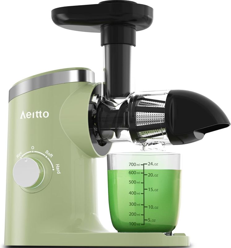 Photo 1 of Slow Juicer,Aeitto Celery Juicer Machines,Masticating Juicer,Cold Press Juicer, Juice Extractor with 2-Speed Modes, Easy to Clean with Brush, Recipe
