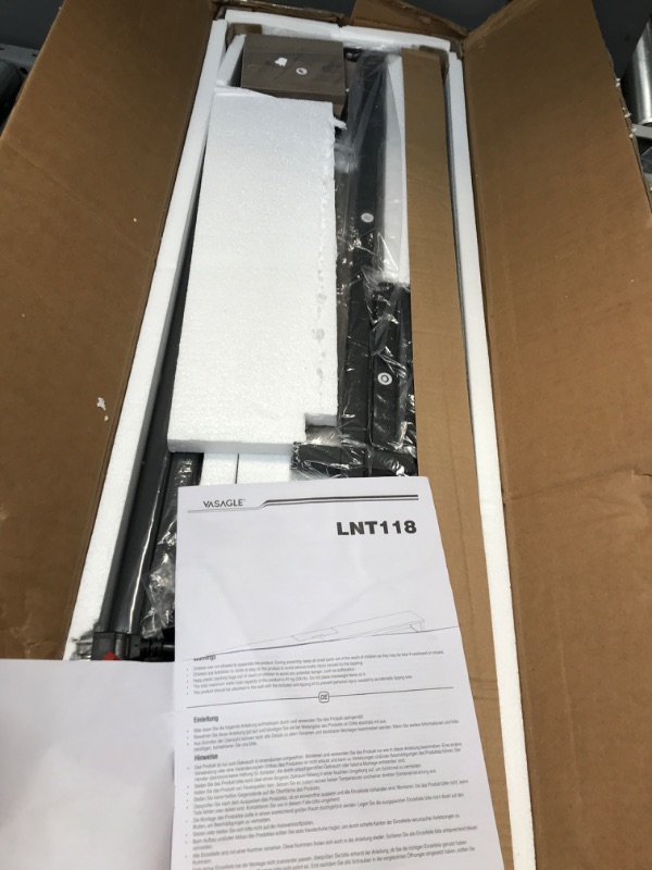 Photo 1 of VASAGLE Narrow Console Table - 70.9 Inch Sofa Table with 2 Outlet and 2 USB Ports, Long Entryway Table for Hallway, Behind The Couch, Home Office or Living Room ULNT118B01 Rustic Brown + Black