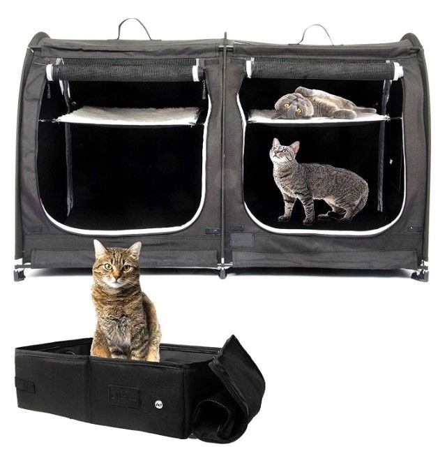 Photo 1 of **FOR PARTS ONLY** Mispace Portable 2 Pet Carriers for Cats
