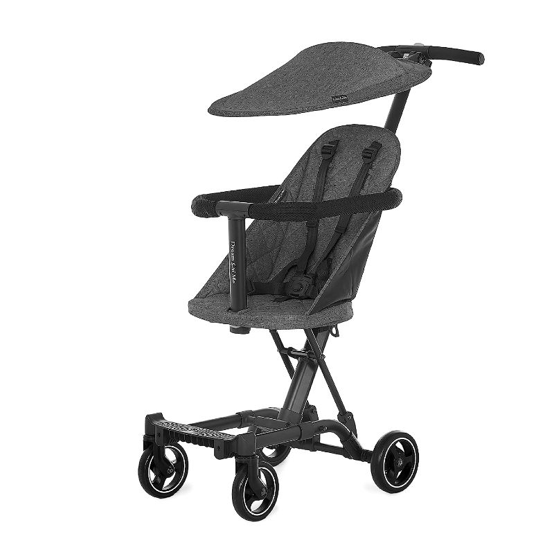 Photo 1 of Dream On Me Coast Rider Umbrella Stroller, Lightweight Stroller with Compact Fold, One Hand Easy Fold Baby Stroller, Removable Canopy, Adjustable Handle and Soft-Ride Wheels, Grey
