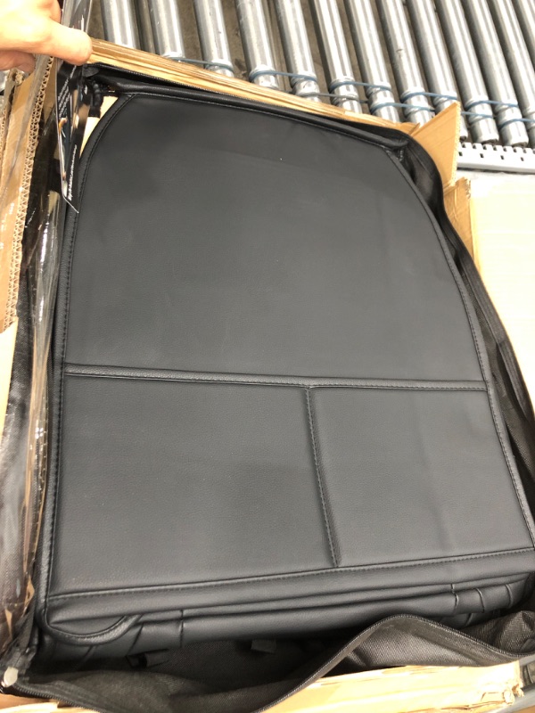 Photo 1 of Coverado Front Car Seat Covers 2PCS, Waterproof Faux Leather Bucket Seat Covers Protective Seat Cushion Cover for Pickup Truck Compatible with 2015-2023 Ford F150 F250 F350 F450(Black) Black FrontPair