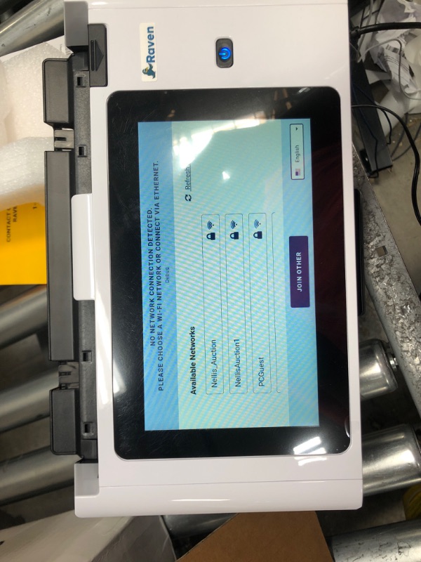 Photo 2 of Raven Pro Document Scanner - Huge Touchscreen, High Speed Color Duplex Feeder (ADF), Wireless Scan to Cloud, WiFi, Ethernet, USB, Home or Office Desktop White