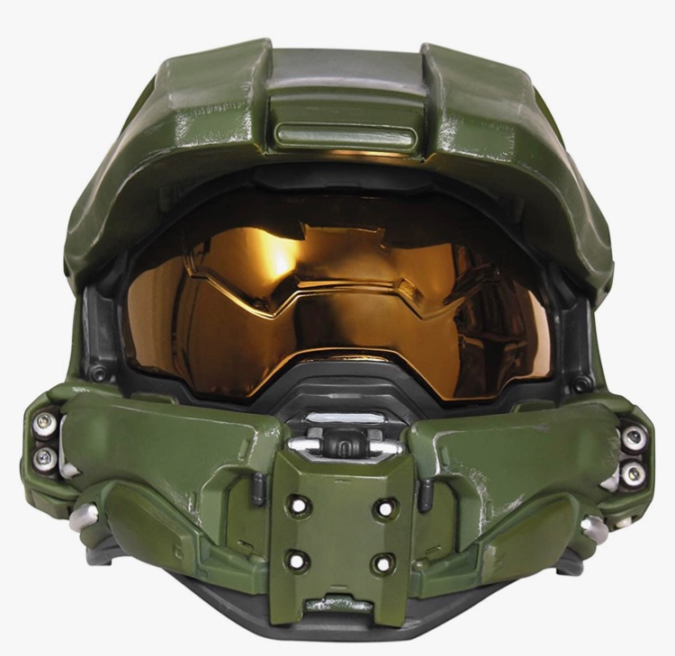 Photo 1 of Disguise Halo Master Chief Light-Up Boys' Helmet , Green