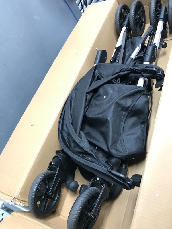Photo 1 of Chicco Liteway® Stroller, Compact Fold Baby Stroller with Canopy, Lightweight Aluminum Frame Umbrella Stroller, for Use with Babies and Toddlers up to 40 lbs. | Cosmo/Black/White
