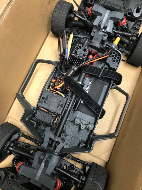 Photo 4 of ARRMA RC Truck 1/8 Infraction 4X4 3S BLX 4WD All-Road Street Bash Resto-Mod Truck RTR (Batteries and Charger Not Included), Gold, ARA4315V3T1