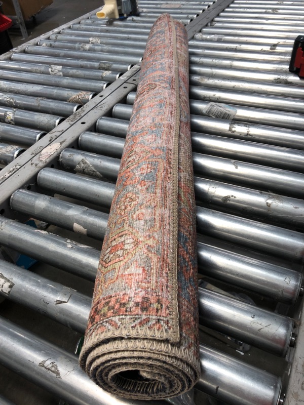 Photo 1 of **DAMAGED**  Loloi II Loren Collection LQ-15 Terracotta/Sky, Traditional 64x42 inches  Accent Rug