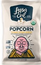 Photo 1 of BB Date: 03Jan2024 LesserEvil Himalayan Gold Organic Popcorn, No Artificial Ingredients, Coconut Oil, Pack of 12, 5 oz Bags Himalayan Gold 5 Ounce (Pack of 9)