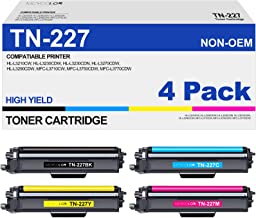 Photo 1 of TN227 TN223 High Yield Toner Cartridge TN 227 Compatible for Brother TN-227 TN 223 for MFC-L3750CDW MFC-L3770CDW HL-L3290CDW HL-L3210CW HL-L3230CDW MFC-L3710CW Printer (4 Pack)
