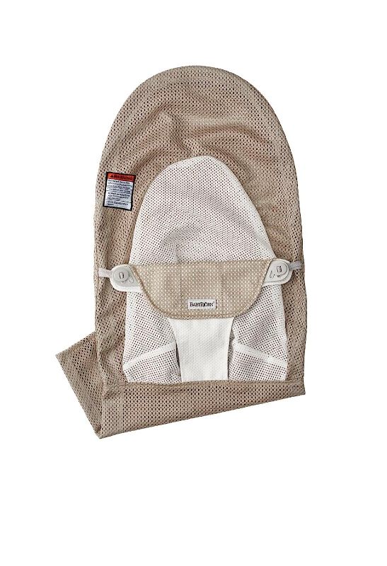 Photo 1 of BabyBjörn Extra Fabric seat for Bouncer Balance Soft, Mesh, Gray Beige/White