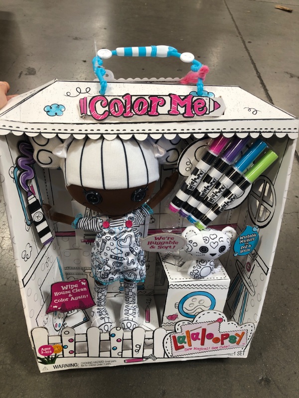 Photo 2 of 
Lalaloopsy™ Color Me™ Doll - Spot Splatter Splash™, 13" Artist Soft Doll + Pet Zebra, Washable Markers, Removable Fashions, Reusable Playset, Easel &...