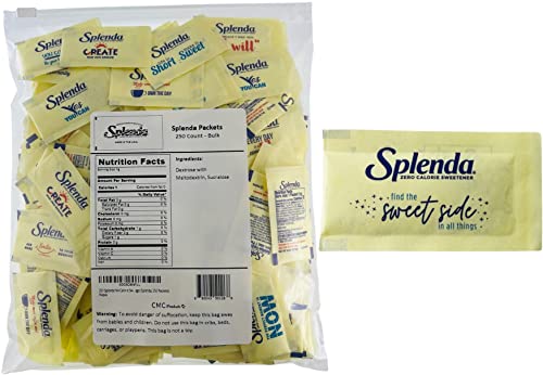 Photo 1 of 250 Splenda No-Calorie Sweetener Packets in a Slide Seal Plastic Food Bag Bulk P
