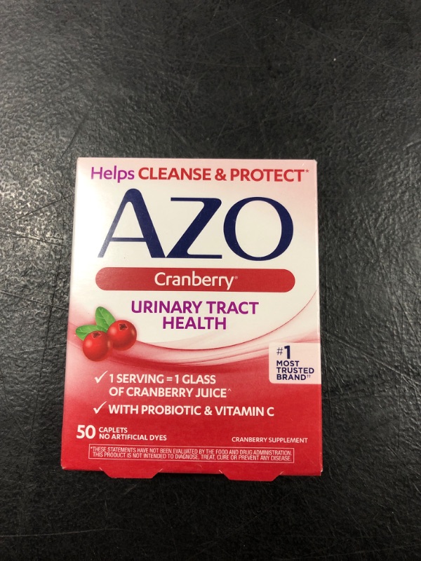 Photo 2 of AZO Cranberry Urinary Tract Health Supplement, 1 Serving = 1 Glass of Cranberry Juice, Sugar Free Cranberry Pills, 50 Count