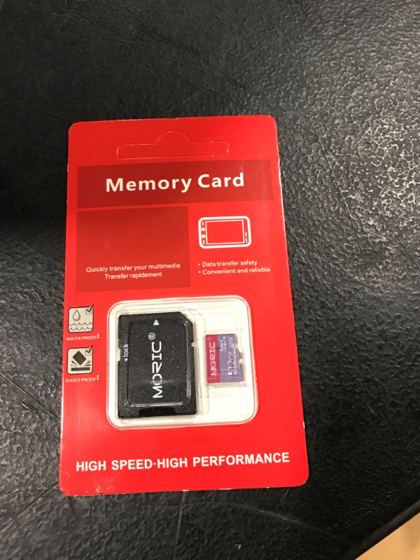 Photo 2 of 512GB Micro SD Card with Adapter 512GB High Speed Memory Card Class 10 for Game Console,Android Smartphone,Tablet and Drone 