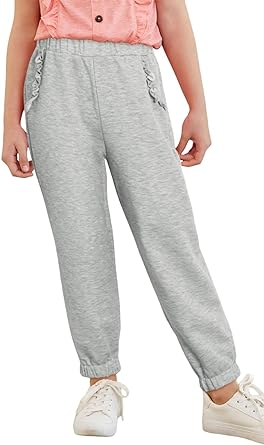 Photo 1 of blibean Girl Long Pants Solid Jogger Kid Size 6-15 Years Old 