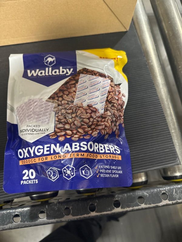 Photo 2 of Wallaby 2000cc Oxygen Absorbers - 20 Count + 2500cc Oxygen Absorbers - 20 Count (Individually Sealed) - for Long Term Food Storage & Survival