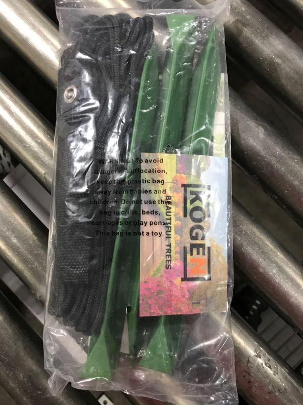 Photo 1 of Complete Tree Stake Kit with Stakes, Supports, and Improved Rope - Ideal for Tree Staking, Straightening, and Support