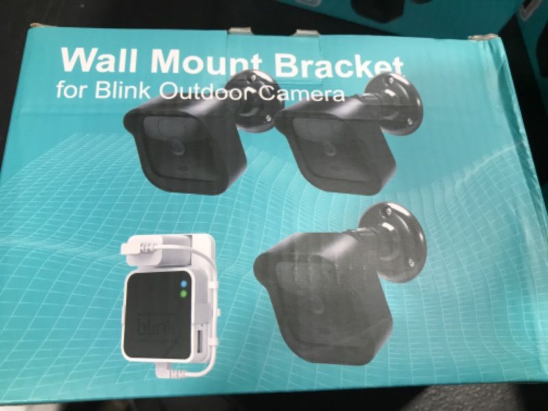 Photo 1 of All-New Blink Outdoor Camera Wall Mount, Weatherproof Protective Housing and 360 Degree Adjustable Mount with Blink Sync Module 2 Mount for Blink Outdoor Security Camera System (Black 3Pack)