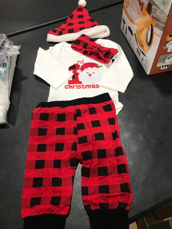 Photo 1 of Abbence Baby Girl Boy Christmas Outfit My 1st Christmas Baby Boy Infant New Year 4 Pcs Set