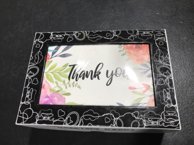 Photo 2 of Cavepop 36 Floral Thank You Cards with Kraft Envelopes