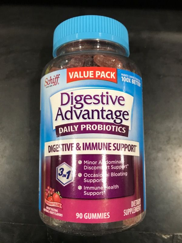 Photo 1 of Digestive Advantage Probiotic Gummies For Digestive Health, Daily Probiotics For Women & Men, Support For Occasional Bloating, Minor Abdominal Discomfort & Gut Health, 60ct