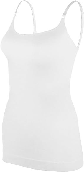 Photo 1 of [Size XL] BANG BANG Seamless Compression Cami Tops with Adjustable Straps, White