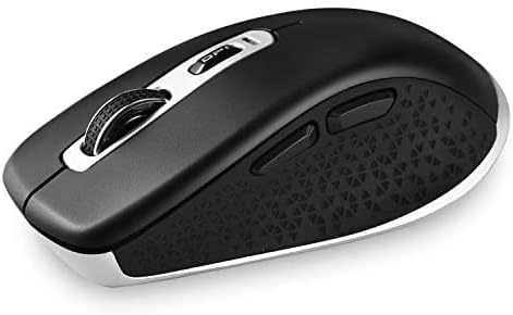 Photo 1 of cimetech Wireless Bluetooth Mouse, Computer Mouse, Slim Noiseless Optical Wireless Mice with 2400 DPI Compatible for Laptop, ipad, Mac (BT4.0+2.4G Dual Mode - Black)
