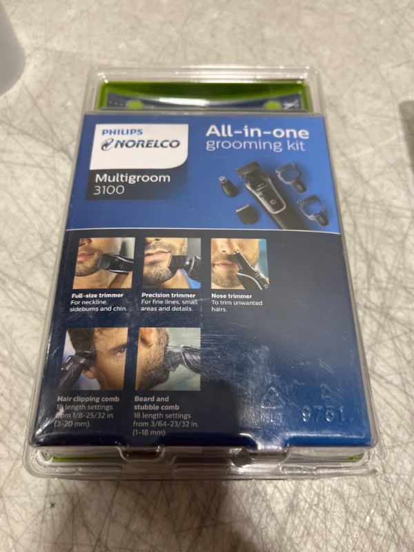 Photo 3 of Philips Norelco Multigroom 3100 with 5 attachments and skin-friendly blades, QG3330/49 - sealed - 
