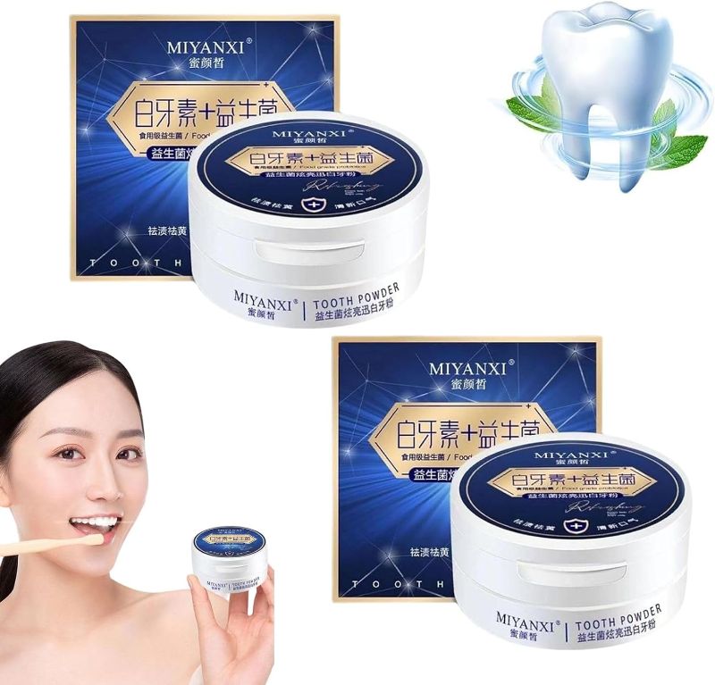 Photo 1 of 2Pcs Tooth Powder, Teeth Whitening Powder, Toothpowder Stain, Teeth Whitening Toothpaste, Tooth Whitening Effective Remover Stains from Coffee
