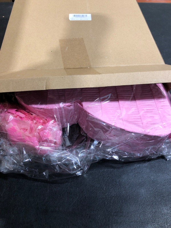 Photo 1 of Liliful Breast Cancer Awareness Pinata Pink Ribbon Pinata with Pinata Stick Blindfold and Confetti Butterfly Breast Cancer Awareness Pinata for Pink Ribbon Breast Cancer Party Supply Decorations