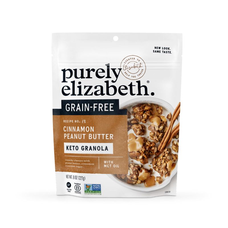 Photo 1 of 2 PACK- purely elizabeth Granola Peanut Butter Collagen Grain Free, 8 Oz Cinnamon Peanut Butter 8 Ounce (Pack of 1) BB 11/24/2023