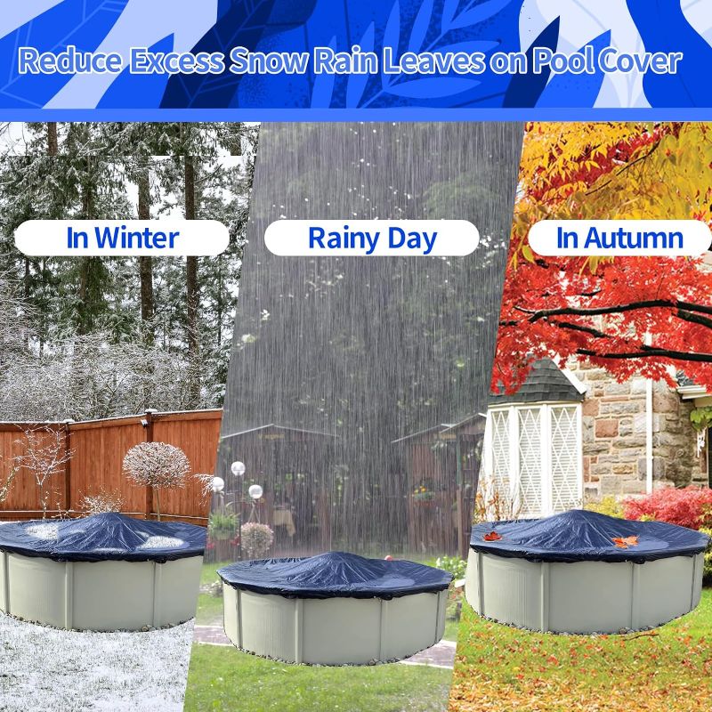 Photo 1 of 4 x 8 Ft Pool Pillows for Above Ground Pool, 0.4mm Thick & Durable PVC Pool Air Pillow for Winterizing, Floating Pool Pillow for Winter Pool Closing Kit, Cold-Resistant Ice Equalizer, Rope Included.