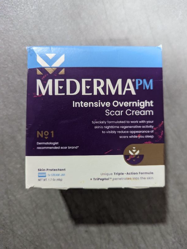 Photo 1 of Mederma PM Intensive Overnight Scar Cream - Works with Skin's Nighttime Regenerative Activity - Once-Nightly Application Is Clinically Shown to Make Scars Smaller & Less Visible- 1.7 ounce, 48 g