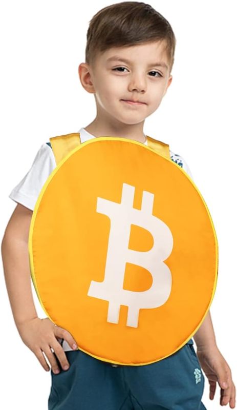 Photo 1 of [Size S] TOY Life Funny Halloween Costumes Boys Bitcoin Cosplay Outfits for Kids Adults Halloween Party Dress Up