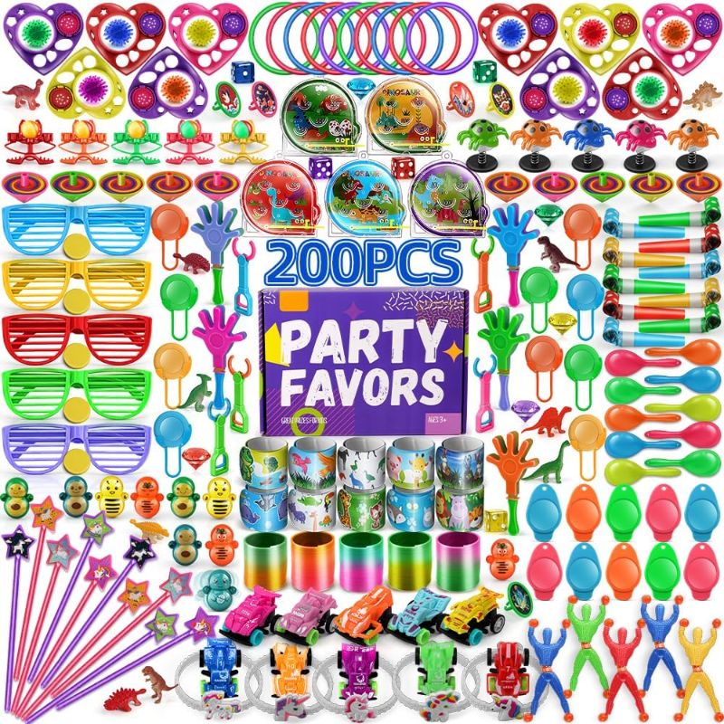 Photo 1 of Amy&Benton 200PCS Carnival Prizes for Kids Birthday Party Favors Prizes Box Toy Assortment for Classroom
