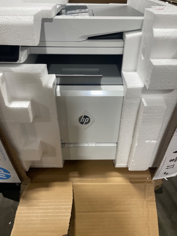 Photo 2 of HP Color LaserJet Pro M283fdw Wireless All-in-One Laser Printer, Remote Mobile Print, Scan & Copy, Duplex Printing, Works with Alexa White
