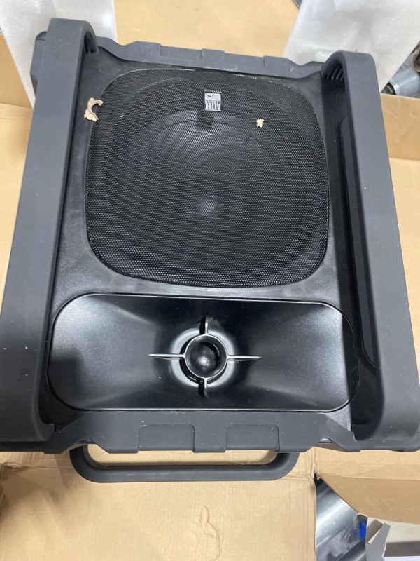 Photo 3 of Altec Lansing Sonic Boom - Waterproof Bluetooth Speaker with Phone Charger, IP67 Outdoor Speaker, 3 USB Charging Ports, 50 Foot Range & 20 Hours Battery Life