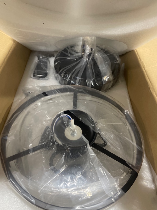 Photo 1 of Barnett 52 in. Indoor Black Ceiling Fan with Light Kit and Remote Control Included
