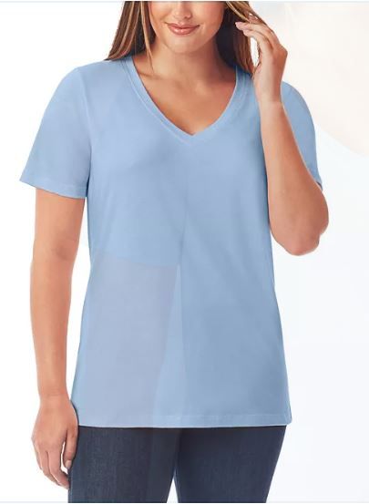 Photo 1 of 3 PACK Member's Mark Ladies Short Sleeve V-Neck Tee MEDIUM 