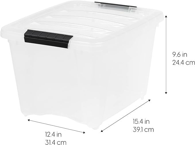 Photo 1 of 19qt Plastic Storage Bin with Lid and Secure Latching Buckles