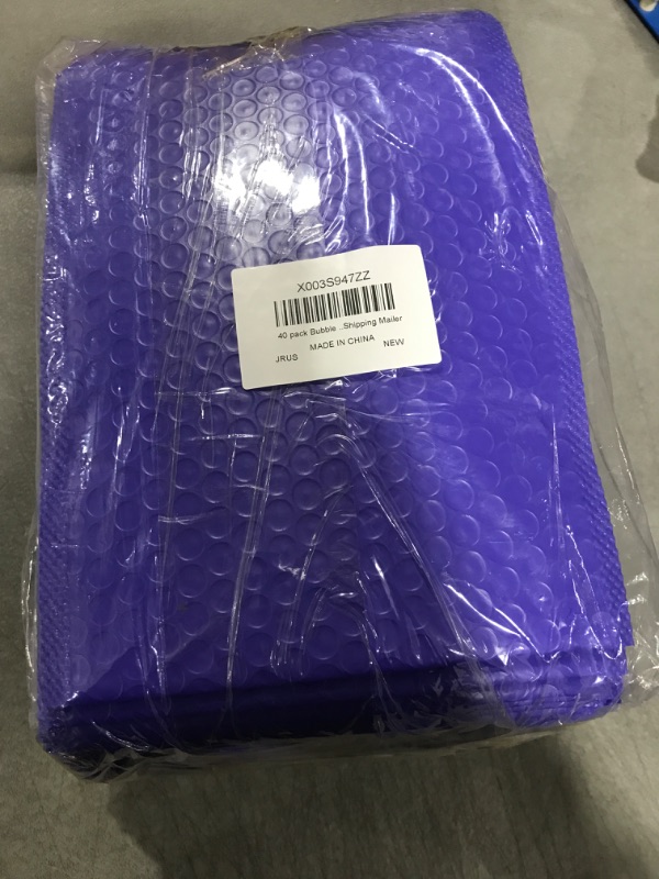 Photo 2 of 40 pack Bubble Mailers 6x10 Inch Poly Bubble Mailers (Usable Size 6x9 Inch) #0 Purple Padded Mailing Envelopes Waterproof Self Seal Cushioned Shipping Mailer Purple 6x9 In